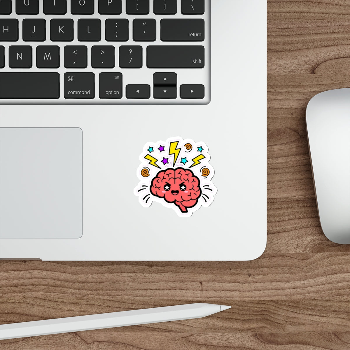 ADHD Brain Sticker | Neurodivergent Pride Cute Sparkly Character Decal