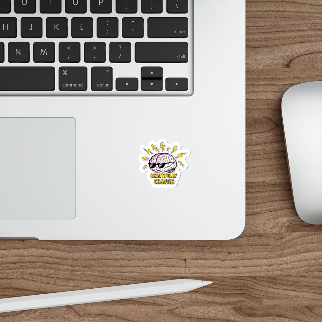 ADHD Brain Sticker | Neurodivergent Dark Humor Decal | Funny Mental Health