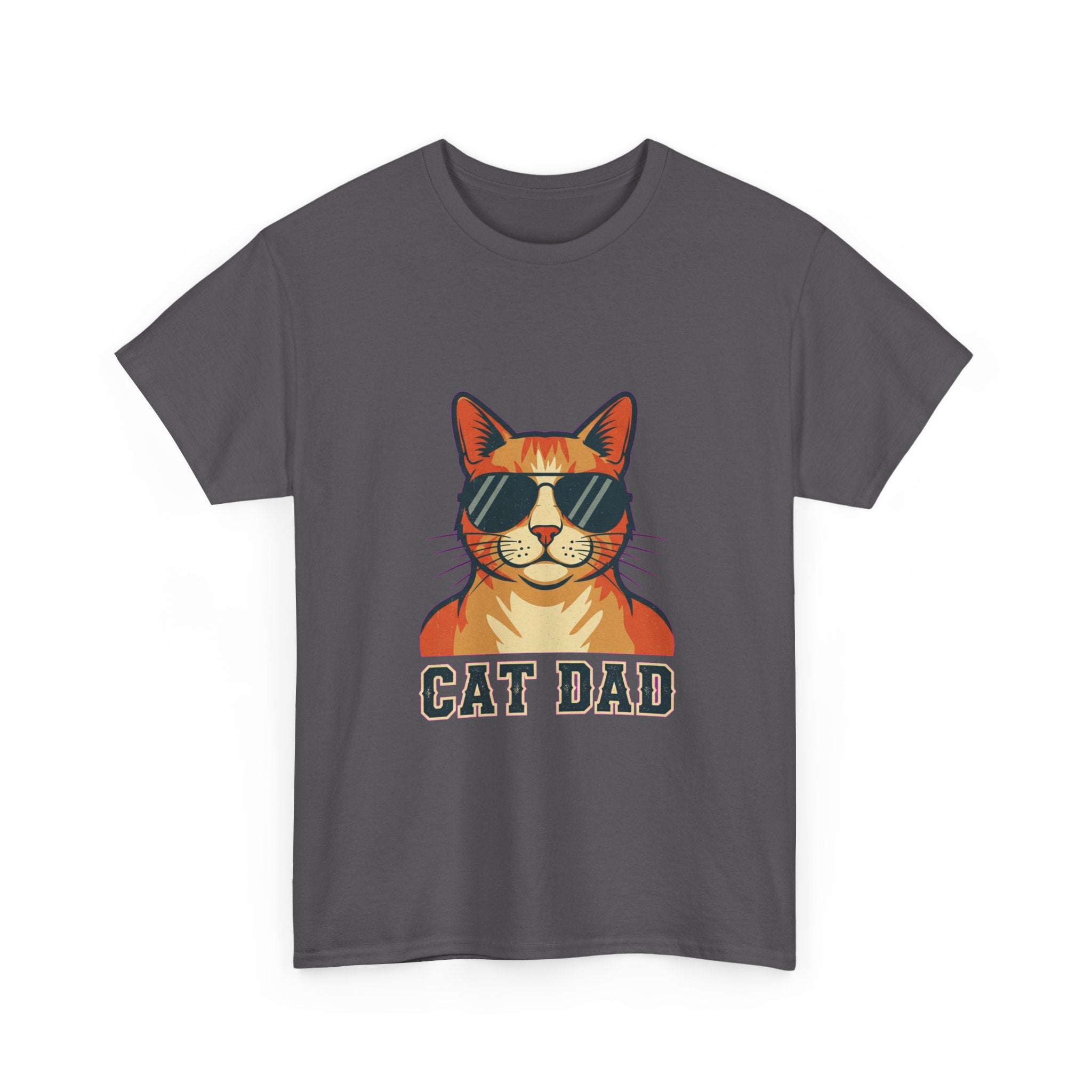 Cat Dad Pride Vintage Aviator T-Shirt | Funny Gift for Cat Dads