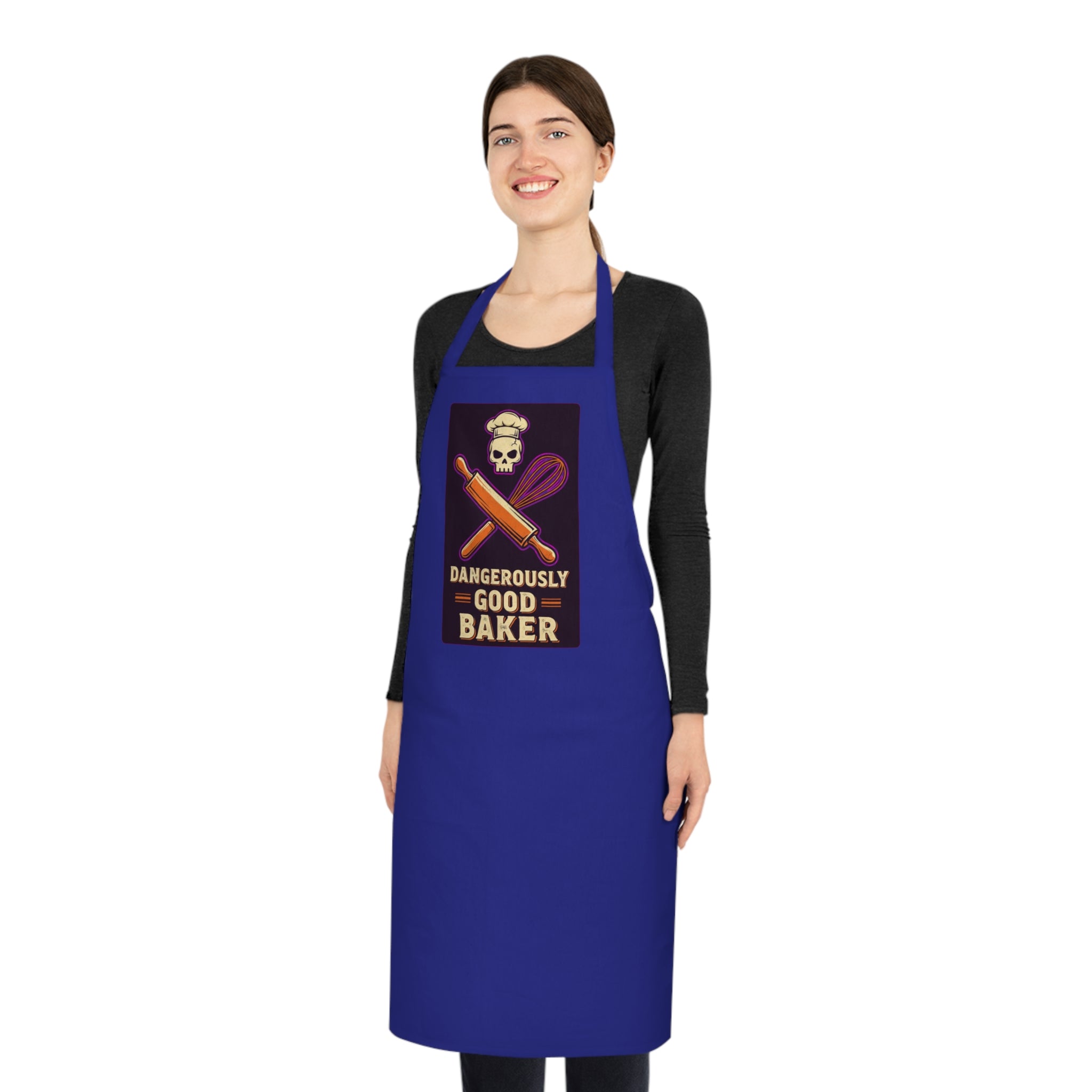 Funny Baker Apron | Dark Humor Baking Gift | Retro Vintage Style Cotton Apron