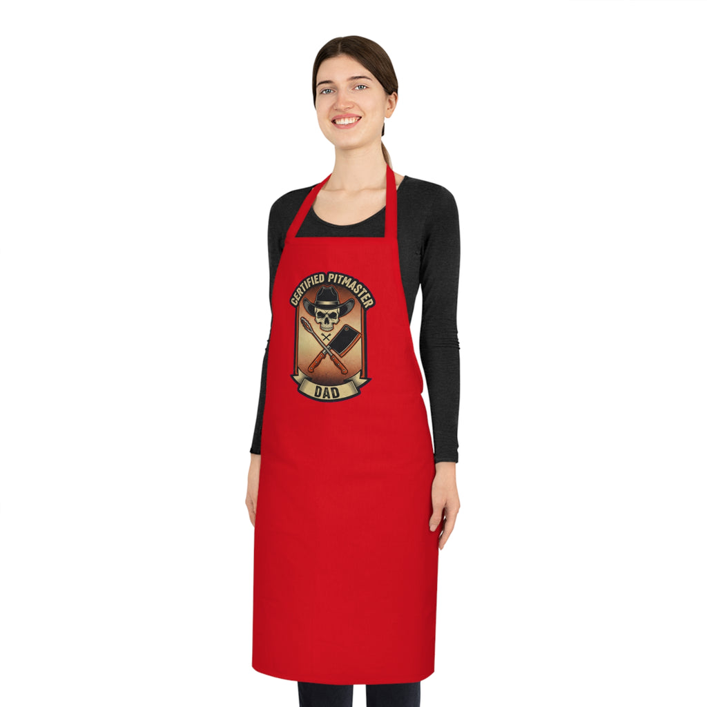 BBQ Pitmaster Dad Apron | Funny Grill Master Gift for Men | Smoker Apron