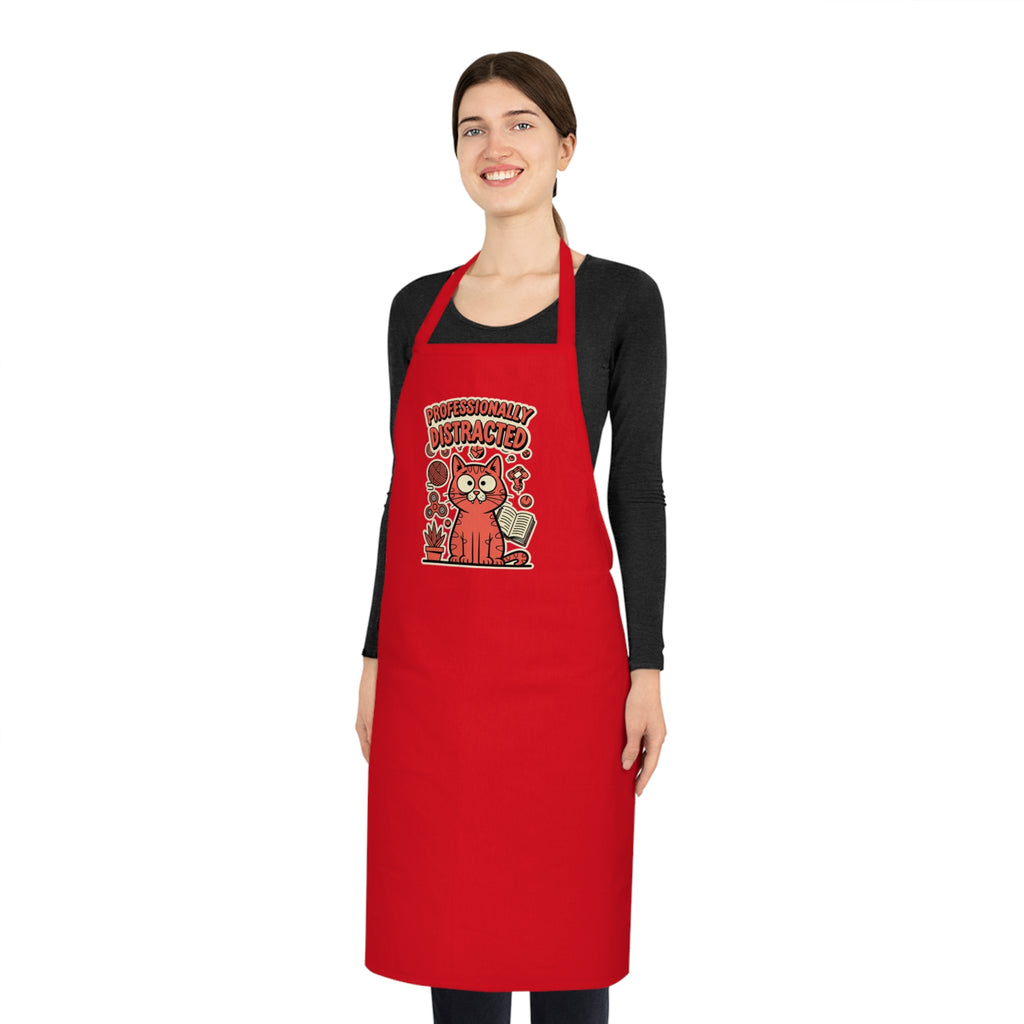 Neurodivergent Cat Lady Apron - Funny ADHD Autism Kitchen Apron Gift
