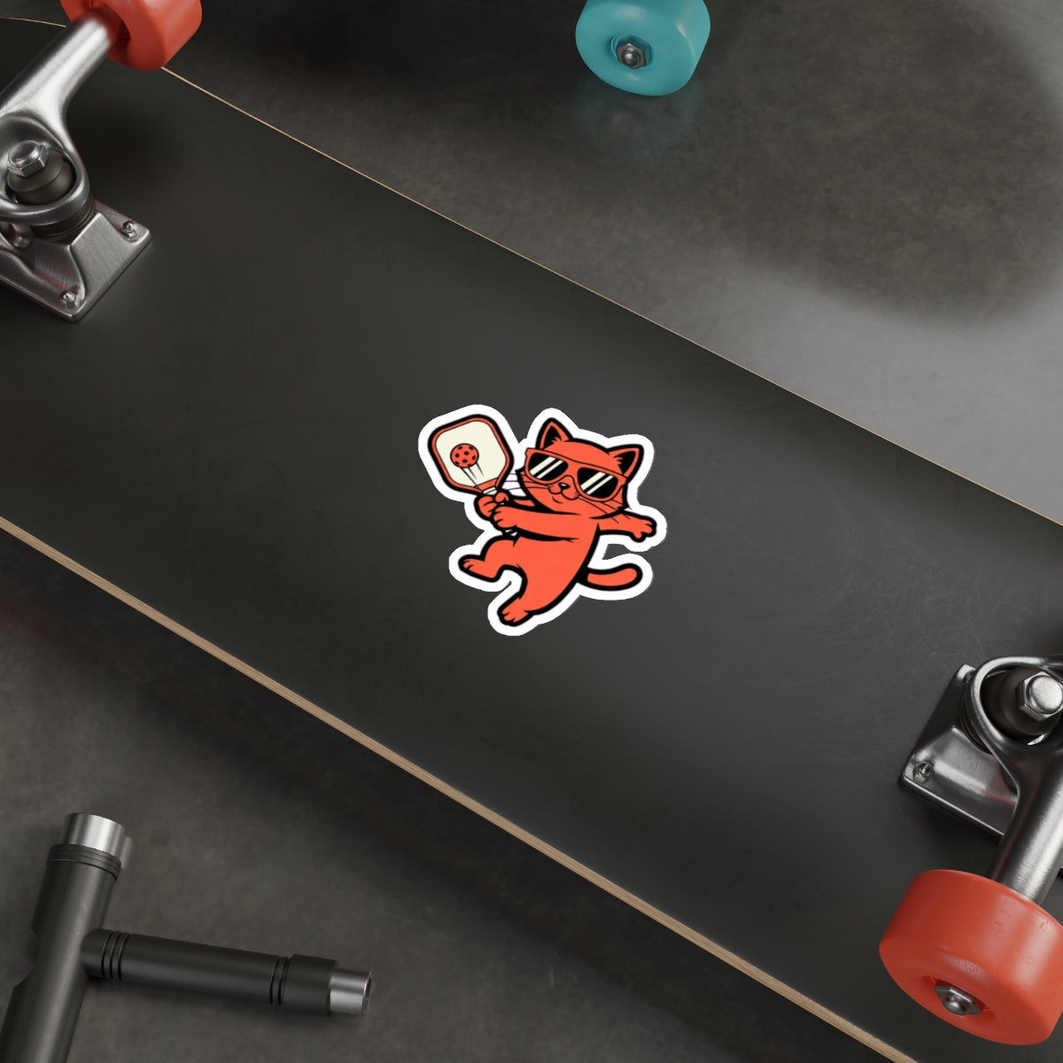 Pickleball Cat Ladies Die-Cut Sticker | Funny Cat Paddle Decal