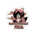 Crazy Cat Lady Unapologetic Die-Cut Sticker | Funny Cat Mom Vinyl Decal