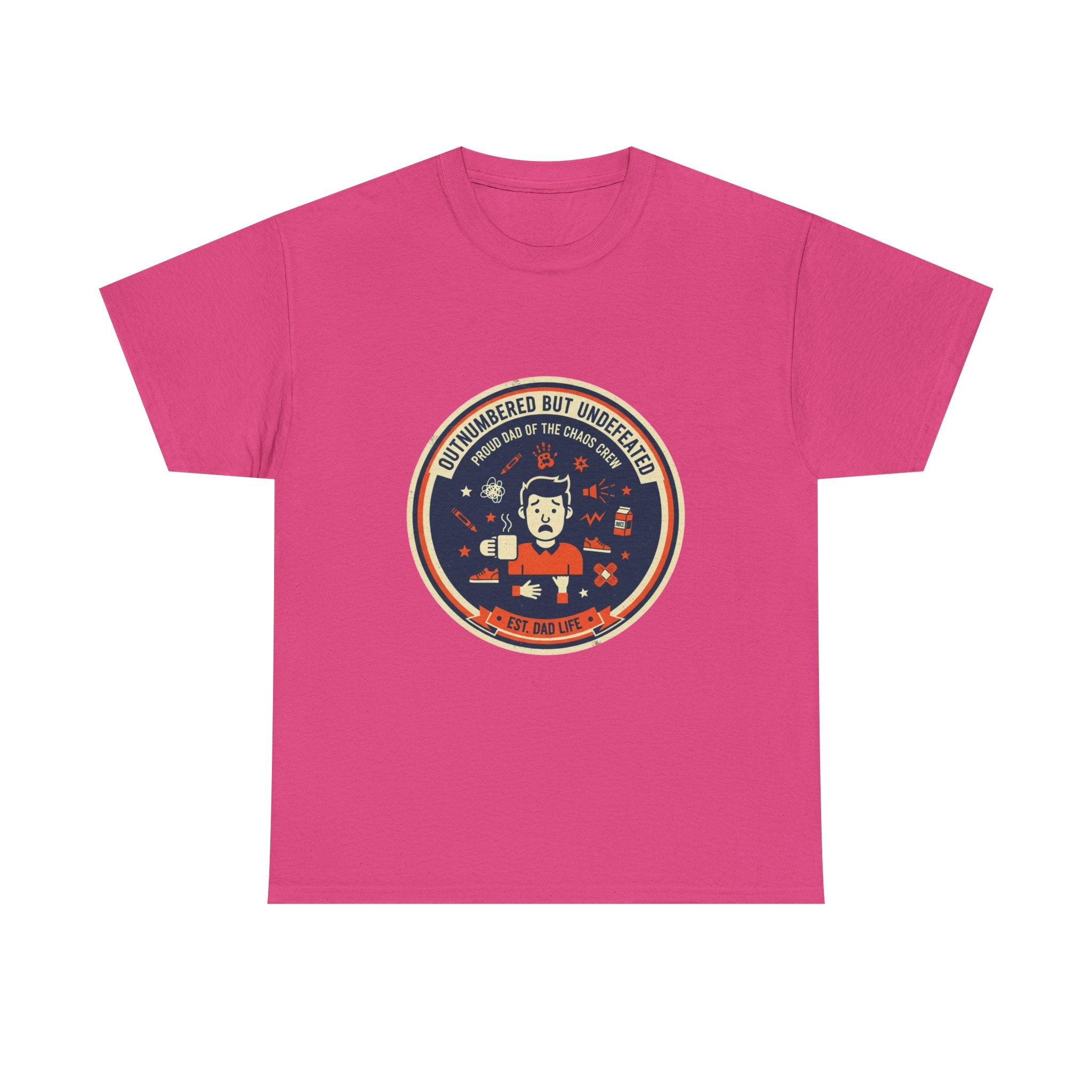 Proud Dad of a Chaos Crew Funny Father's Day T-Shirt | Retro Dad Gift