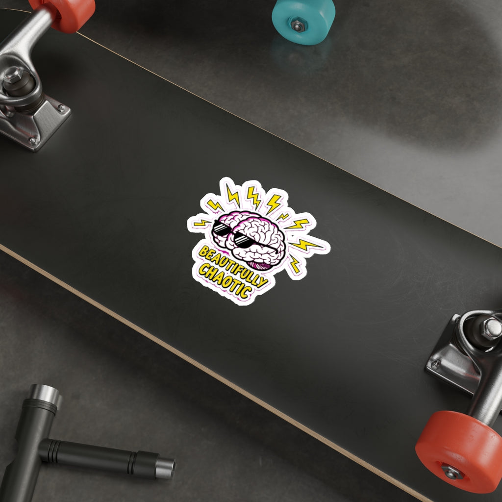 ADHD Brain Sticker | Neurodivergent Dark Humor Decal | Funny Mental Health