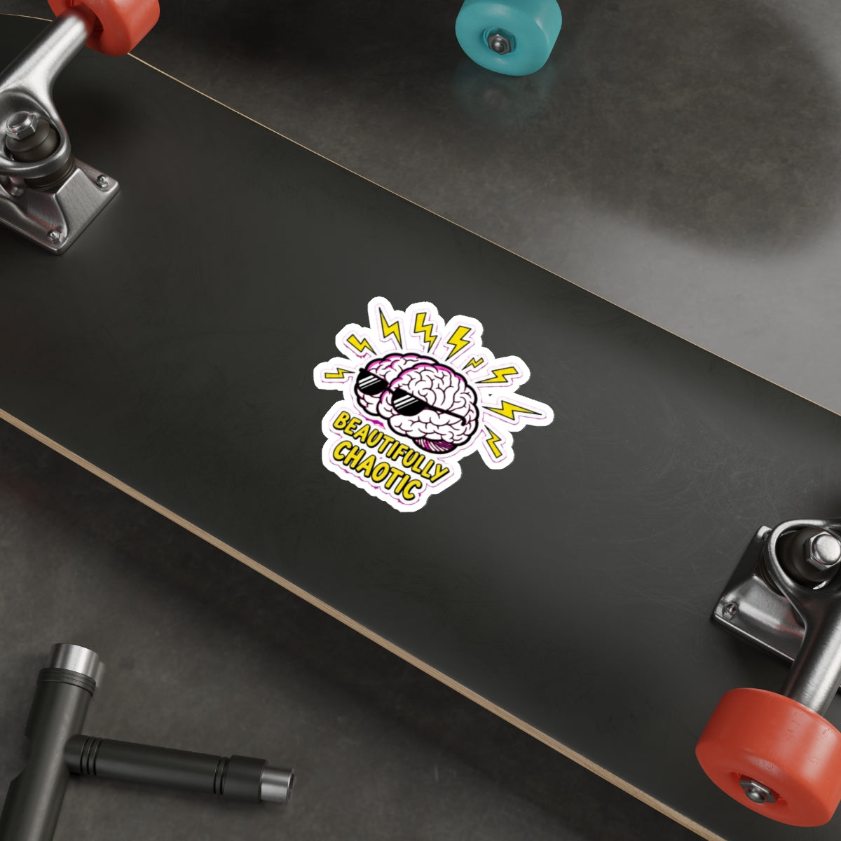 ADHD Brain Sticker | Neurodivergent Dark Humor Decal | Funny Mental Health