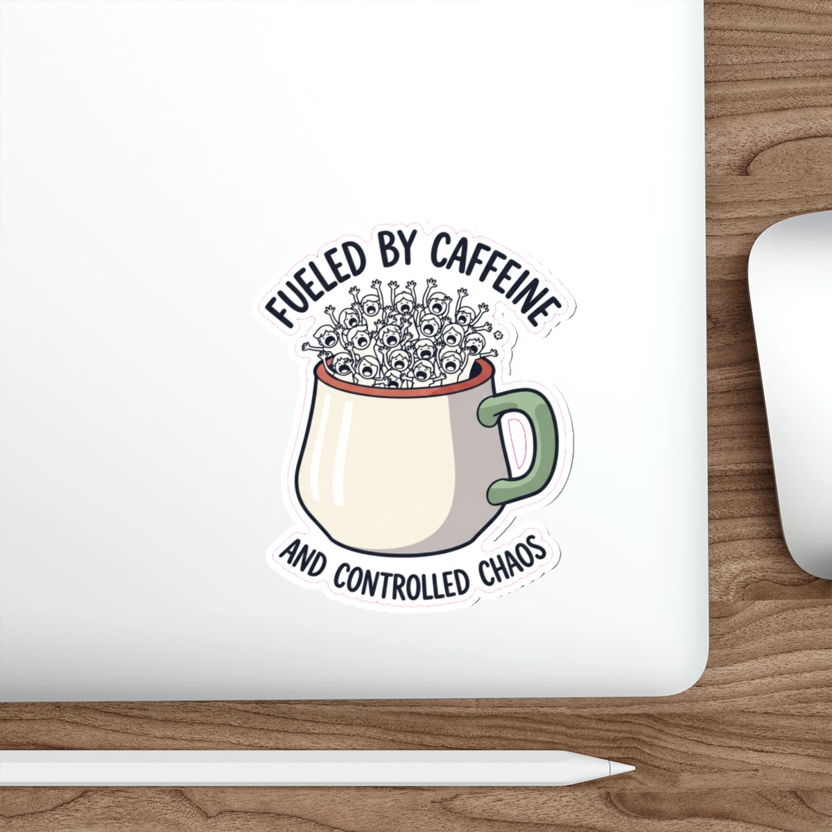 Funny Teacher Sticker - Screaming Students Coffee Mug Sarcastic Classroom Decal