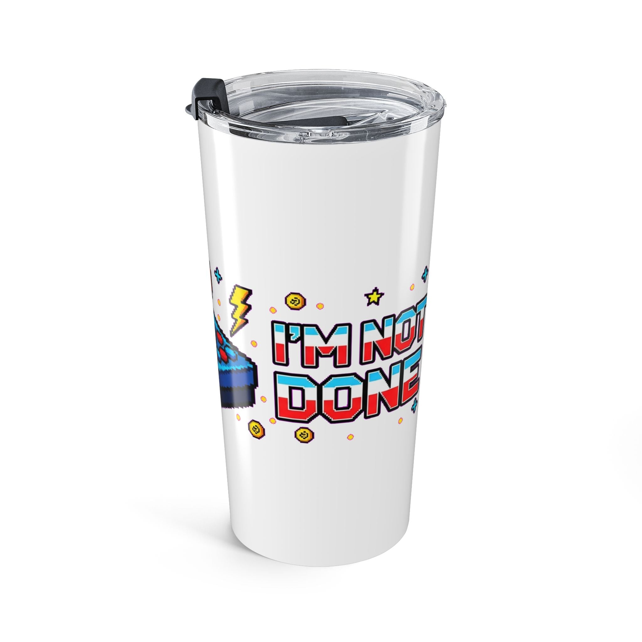 Retro Arcade Joystick Tumbler | Funny Gamer Gift | 8-bit Gaming Humor Cup