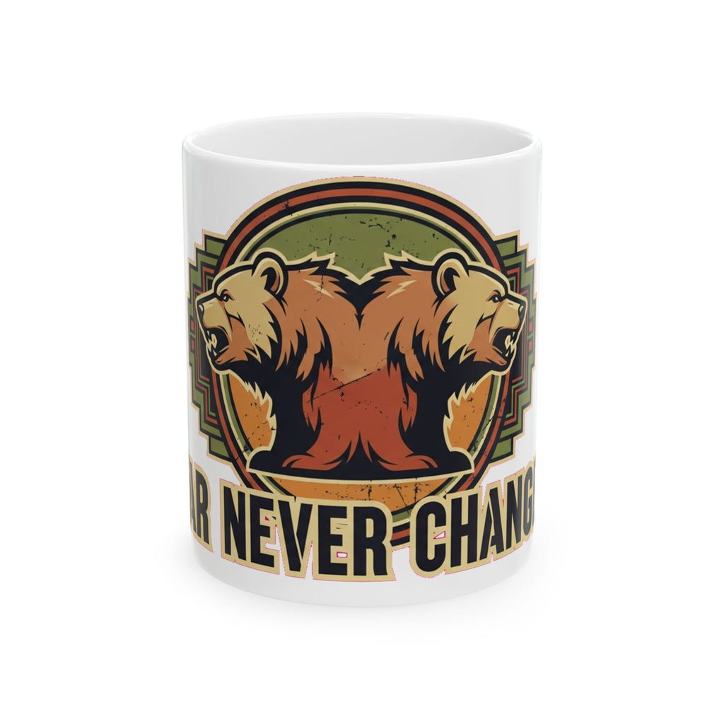 Fallout New Vegas NCR Double-Headed Bear Ceramic Mug | Gaming Coffee Cup