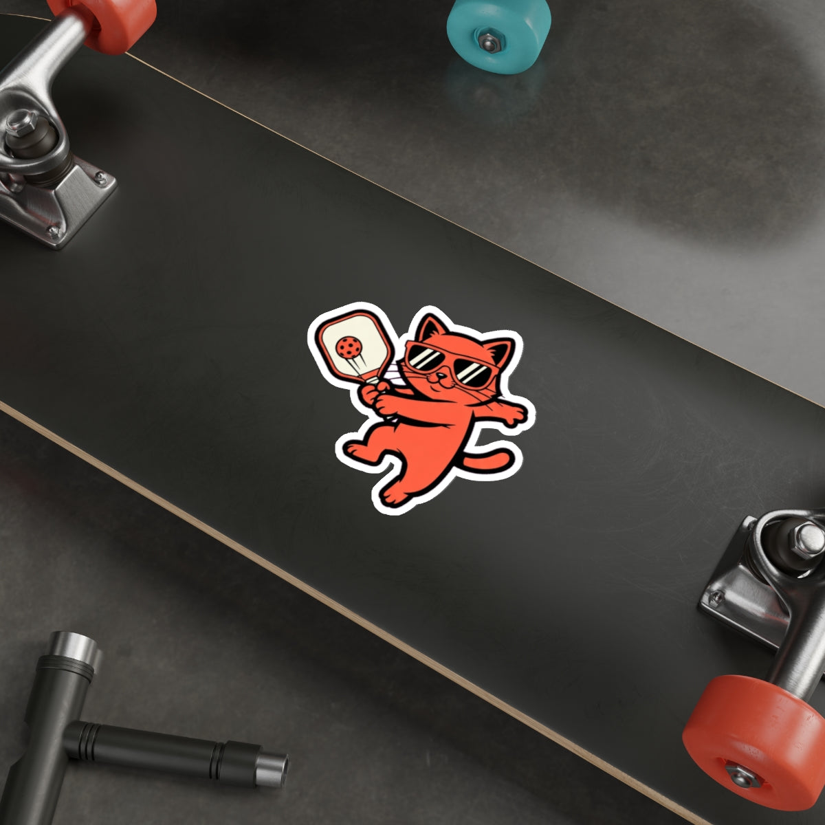 Pickleball Cat Ladies Die-Cut Sticker | Funny Cat Paddle Decal