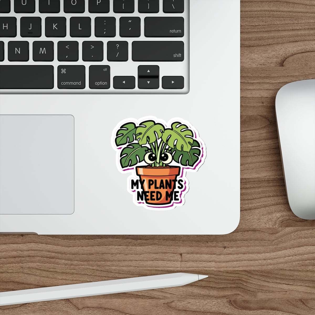 Plant Mom Sticker | Monstera Die Cut Sticker | Crazy Plant Lady Laptop Decal