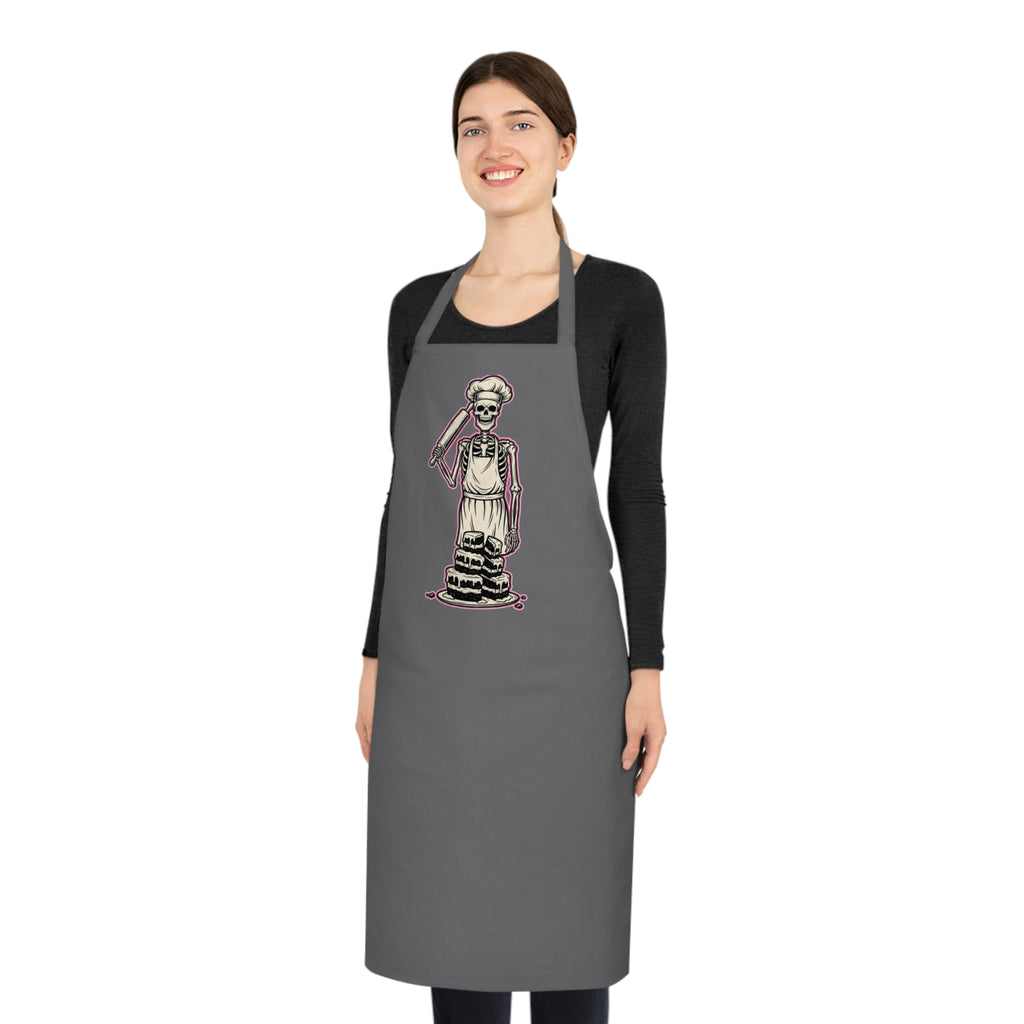 Skeleton Baker Apron | Dark Humor Baking Gift | Funny Kitchen Apron