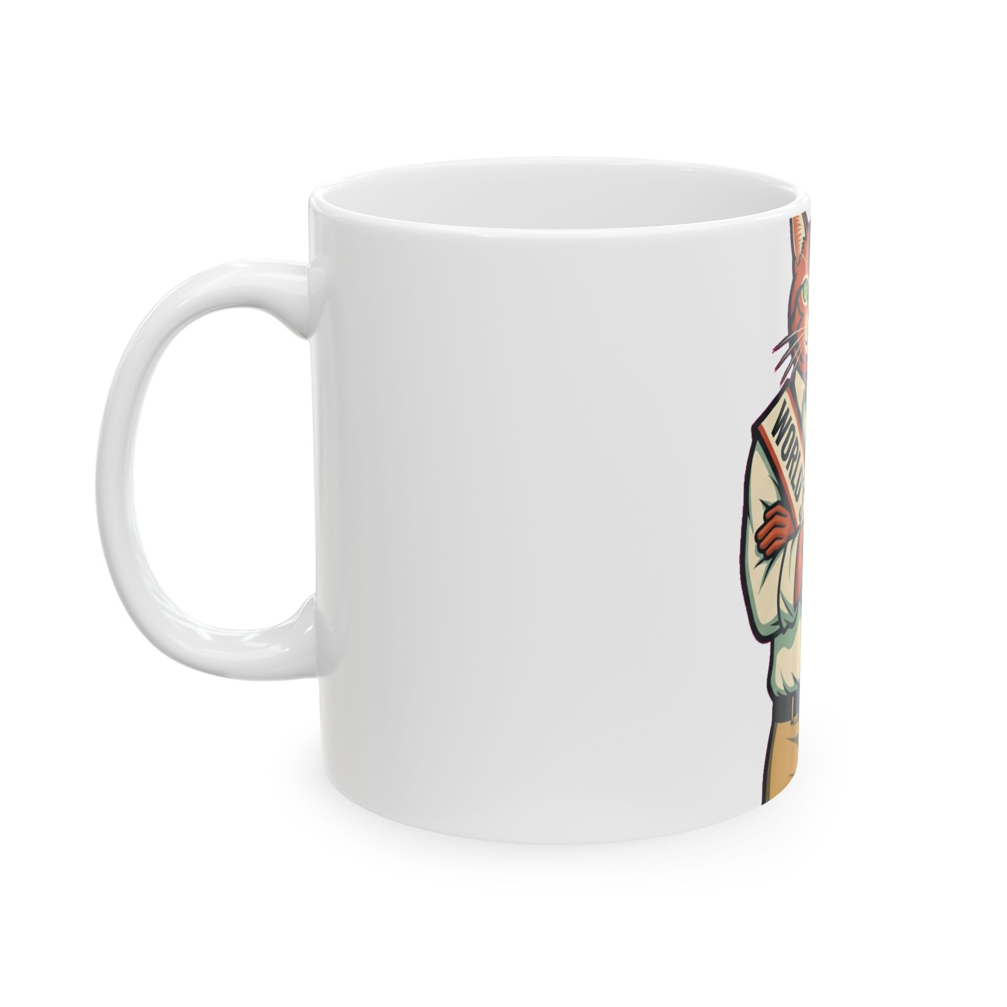 Cat Dad Mug - Funny Ceramic Coffee Cup for Cat Lovers & Proud Cat Dads