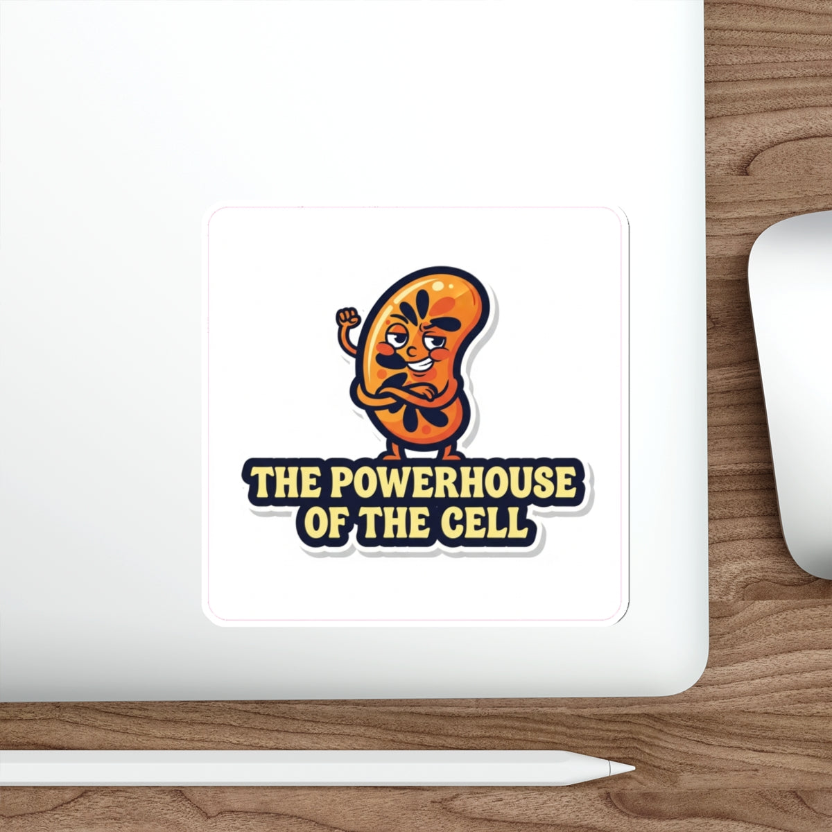 Funny Mitochondria Die-Cut Sticker | Biology Teacher Gift | Science Humor