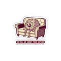 Psychology Student Sticker | Funny Therapist Couch Brain Humor Decal