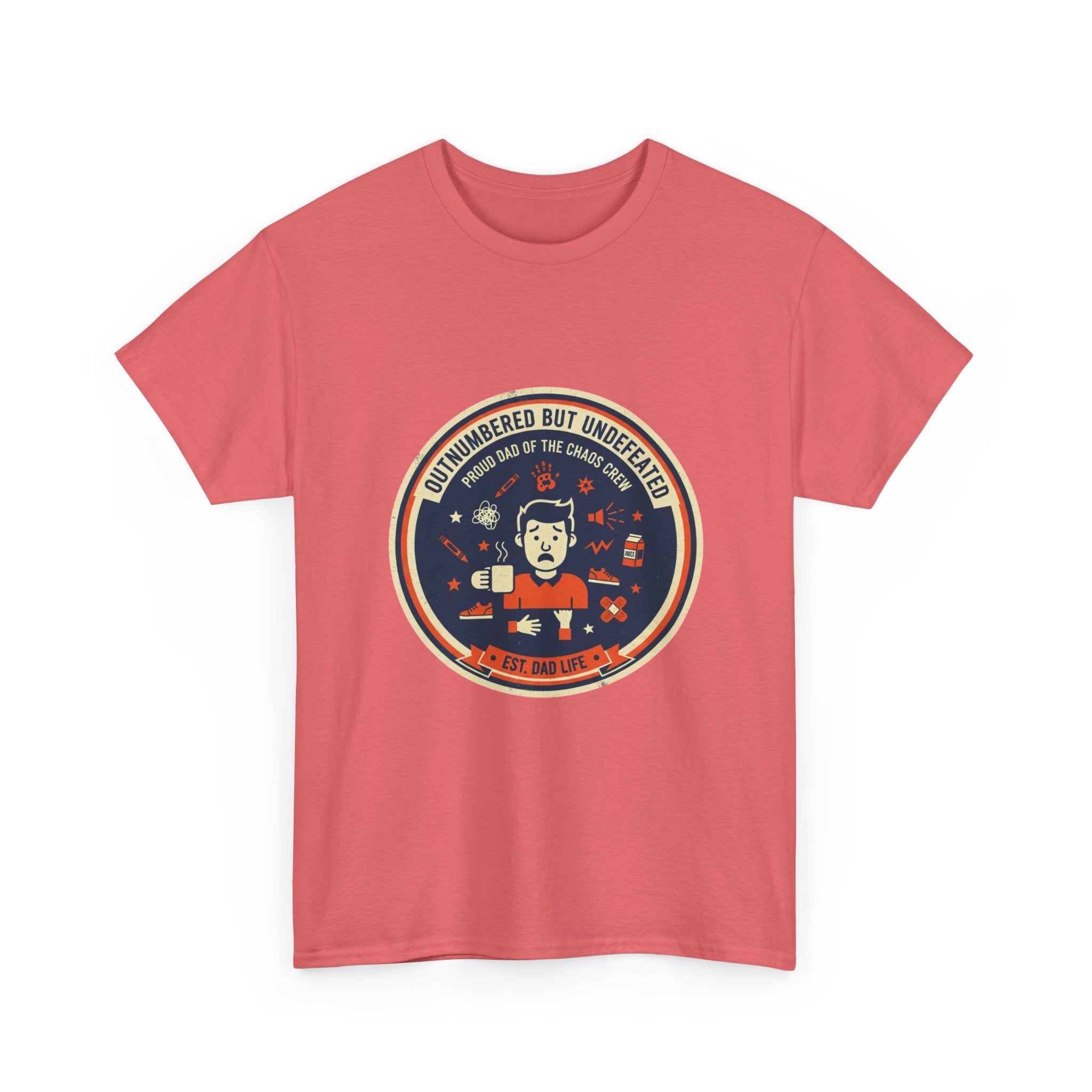 Proud Dad of a Chaos Crew Funny Father's Day T-Shirt | Retro Dad Gift
