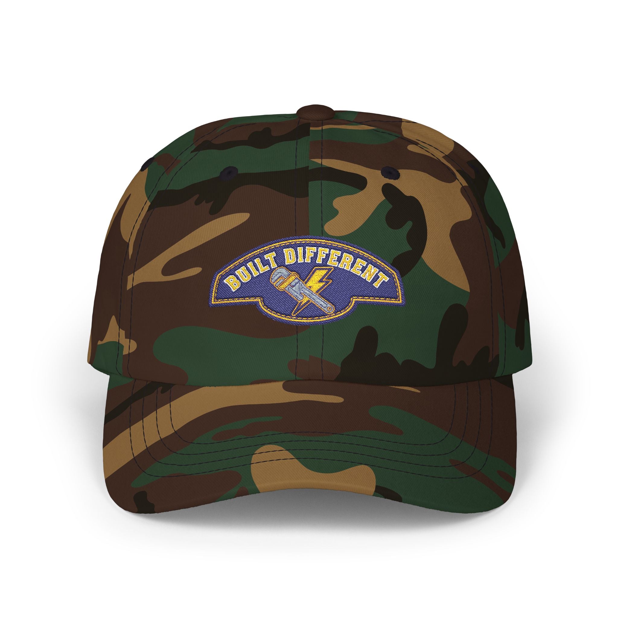 Trades Dad Cap - Blue Collar Embroidered Hat for Plumbers, Electricians & HVAC