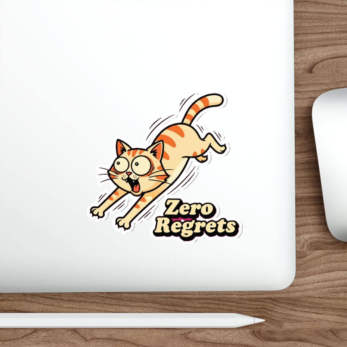 Funny Cat Zoomies Sticker | Cat Lover Gift | Die-Cut Vinyl Decal