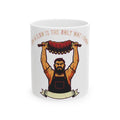 Funny BBQ Pitmaster Dad Mug - Grill Master Coffee Cup Gift