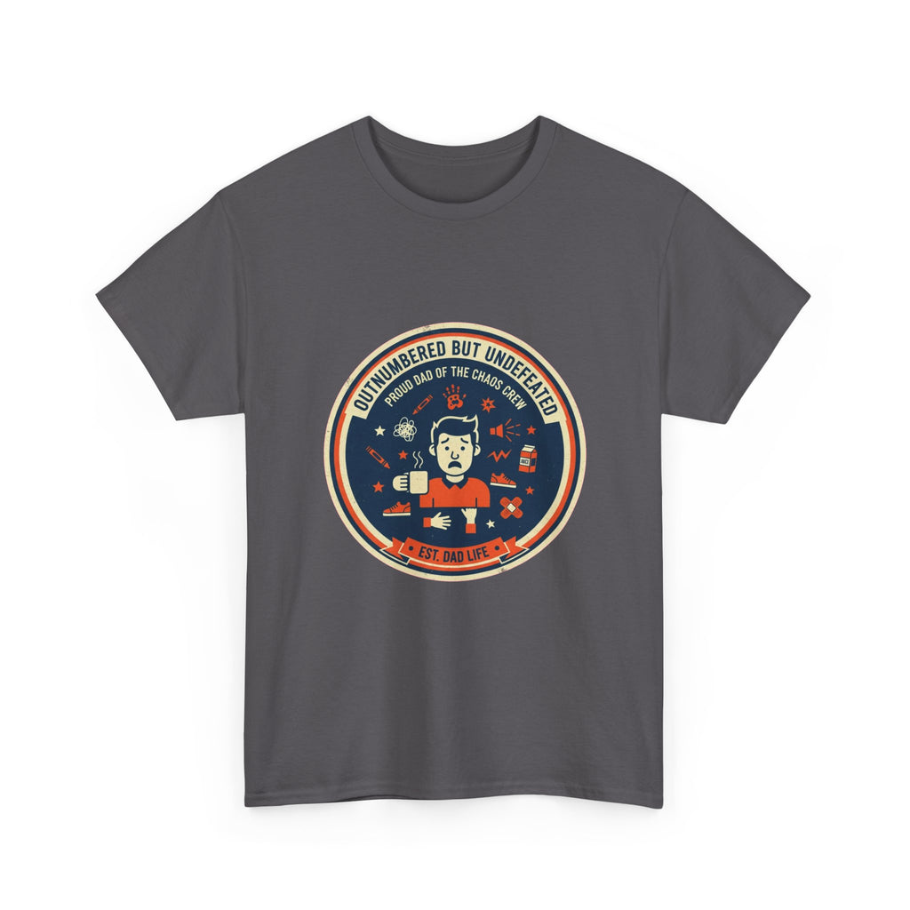 Proud Dad of a Chaos Crew Funny Father's Day T-Shirt | Retro Dad Gift