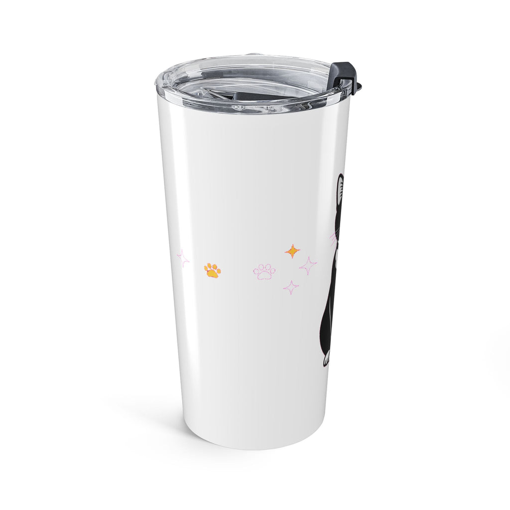 Dapper Tuxedo Cat Tumbler - Black & White Cat Lover Gift
