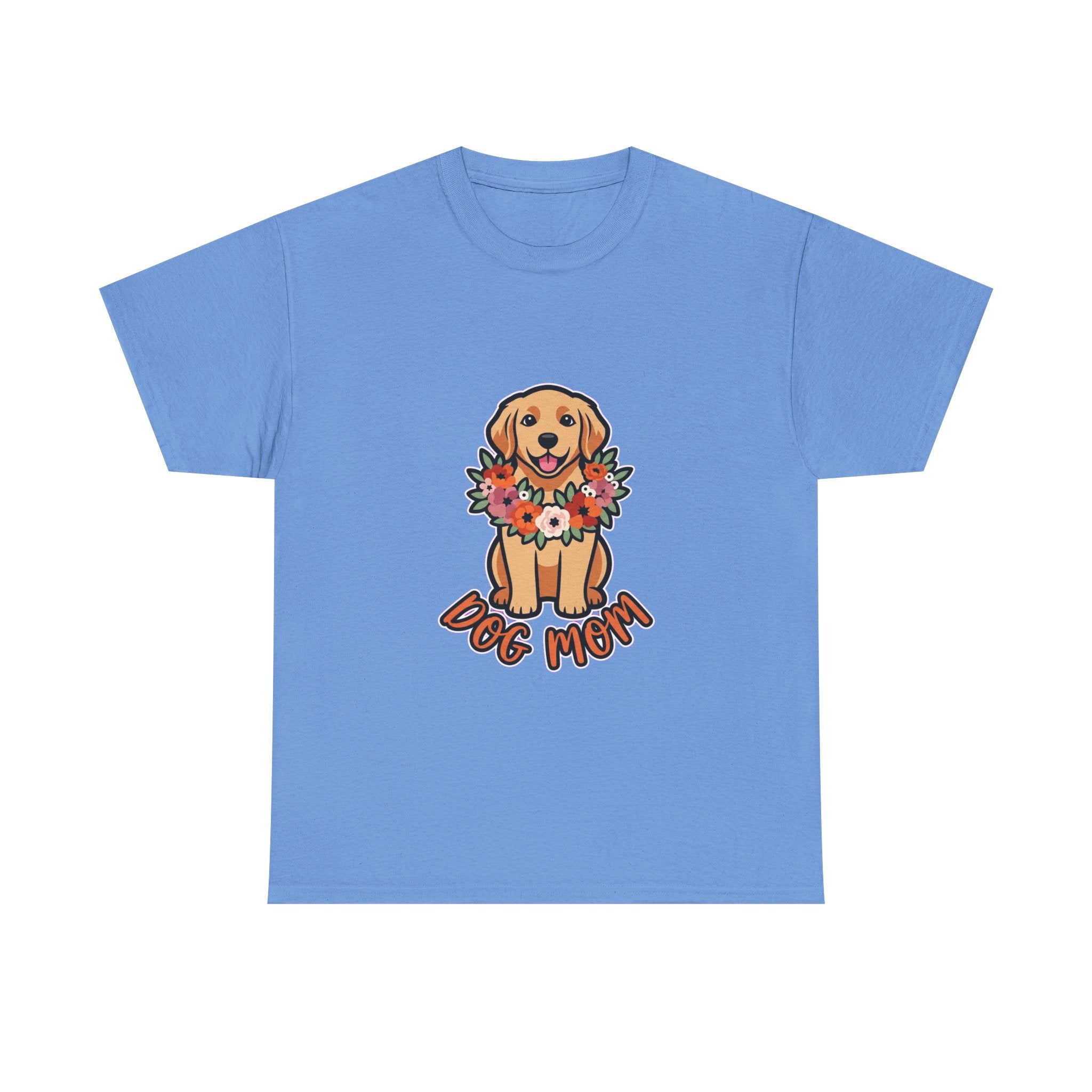 Dog Mom T-Shirt | Golden Retriever Floral Wreath Unisex Tee