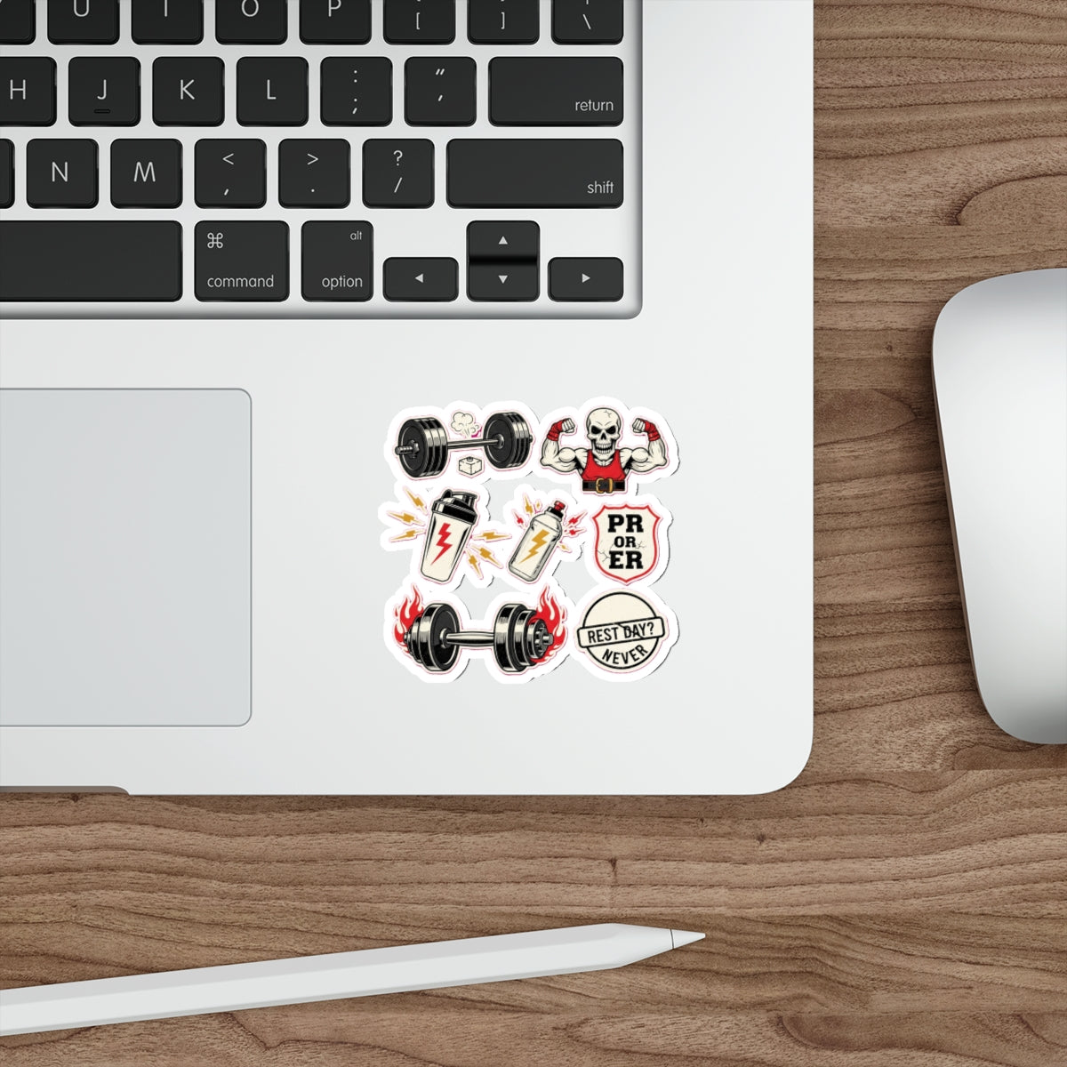 Gym Rat Fitness Sticker Pack | Weightlifting CrossFit Bold Vintage Design