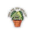 Funny Plant Mom Sticker | Dark Humor Monstera Die-Cut | Plant Lover Gift