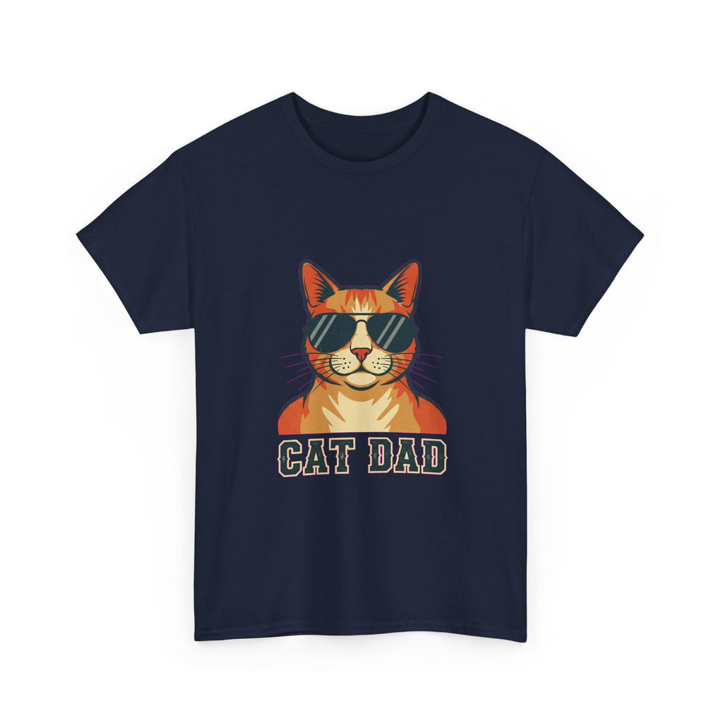 Cat Dad Pride Vintage Aviator T-Shirt | Funny Gift for Cat Dads