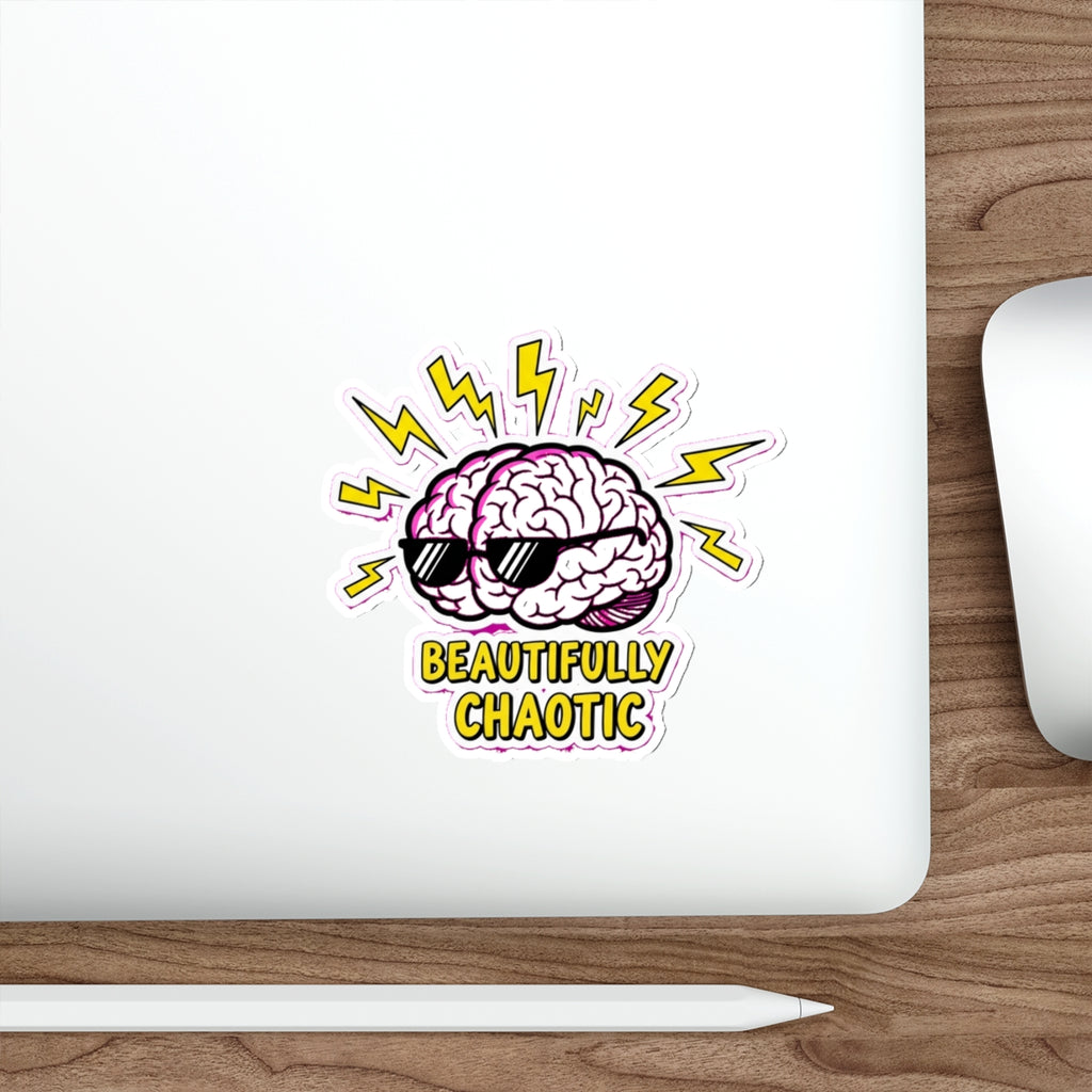 ADHD Brain Sticker | Neurodivergent Dark Humor Decal | Funny Mental Health