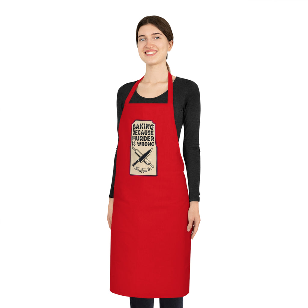Funny Baker Apron - Dark Humor Kitchen Gift for Baking Obsessed Women