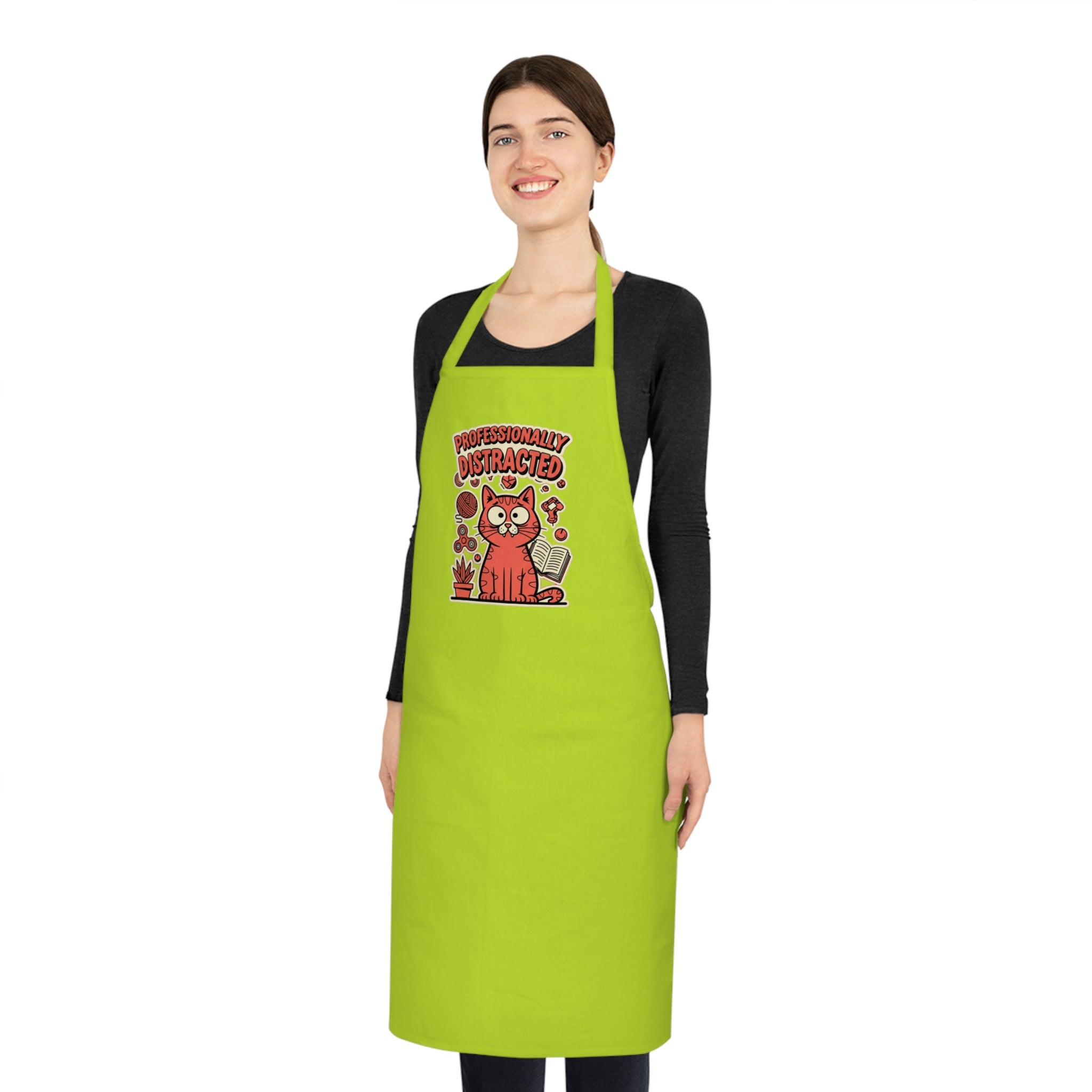 Neurodivergent Cat Lady Apron - Funny ADHD Autism Kitchen Apron Gift