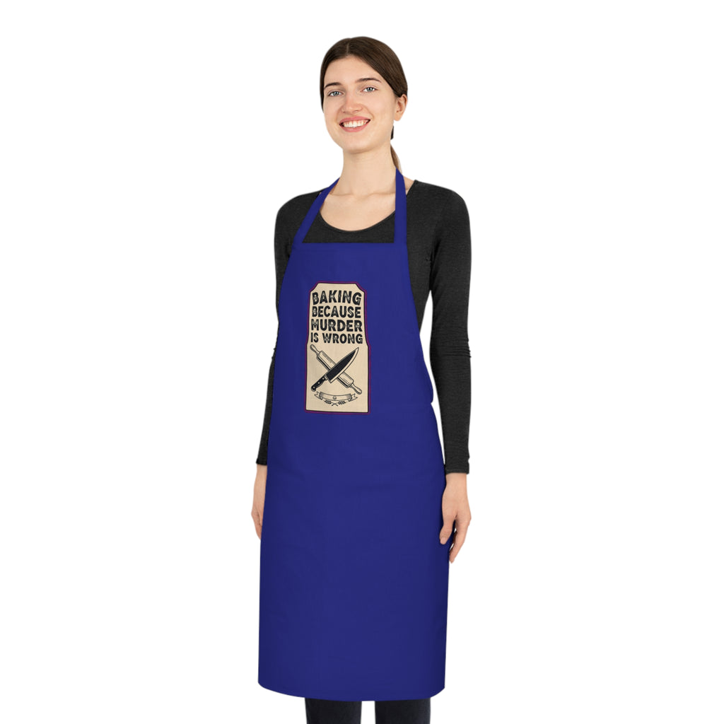 Funny Baker Apron - Dark Humor Kitchen Gift for Baking Obsessed Women