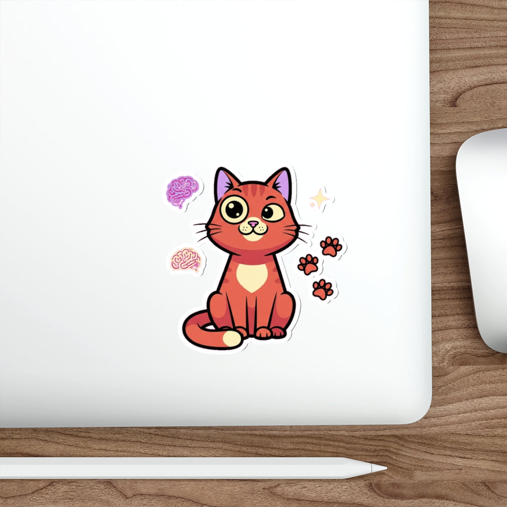 Neurodivergent Cat Lady Sticker | ADHD Autism Cat Mom Vinyl Decal
