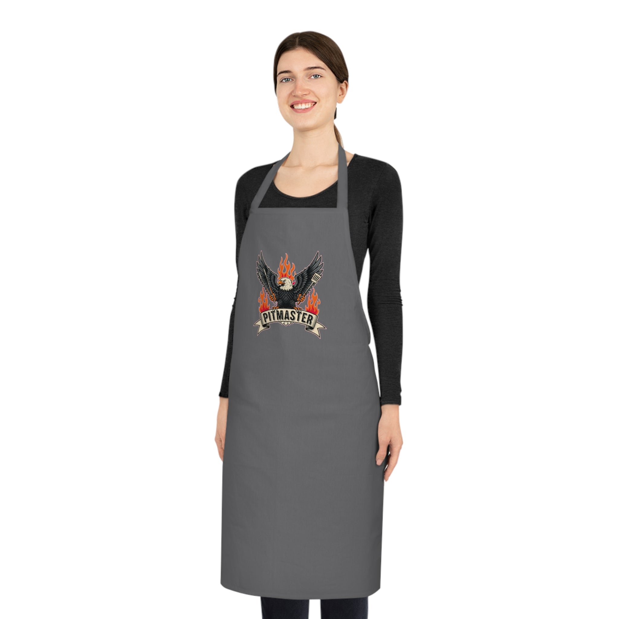 BBQ Pitmaster Dad Apron - Eagle Grill Master Funny Grilling Gift