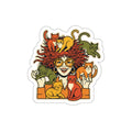 Crazy Cat Lady Vinyl Sticker | Funny 70s Retro Cat Mom Decal