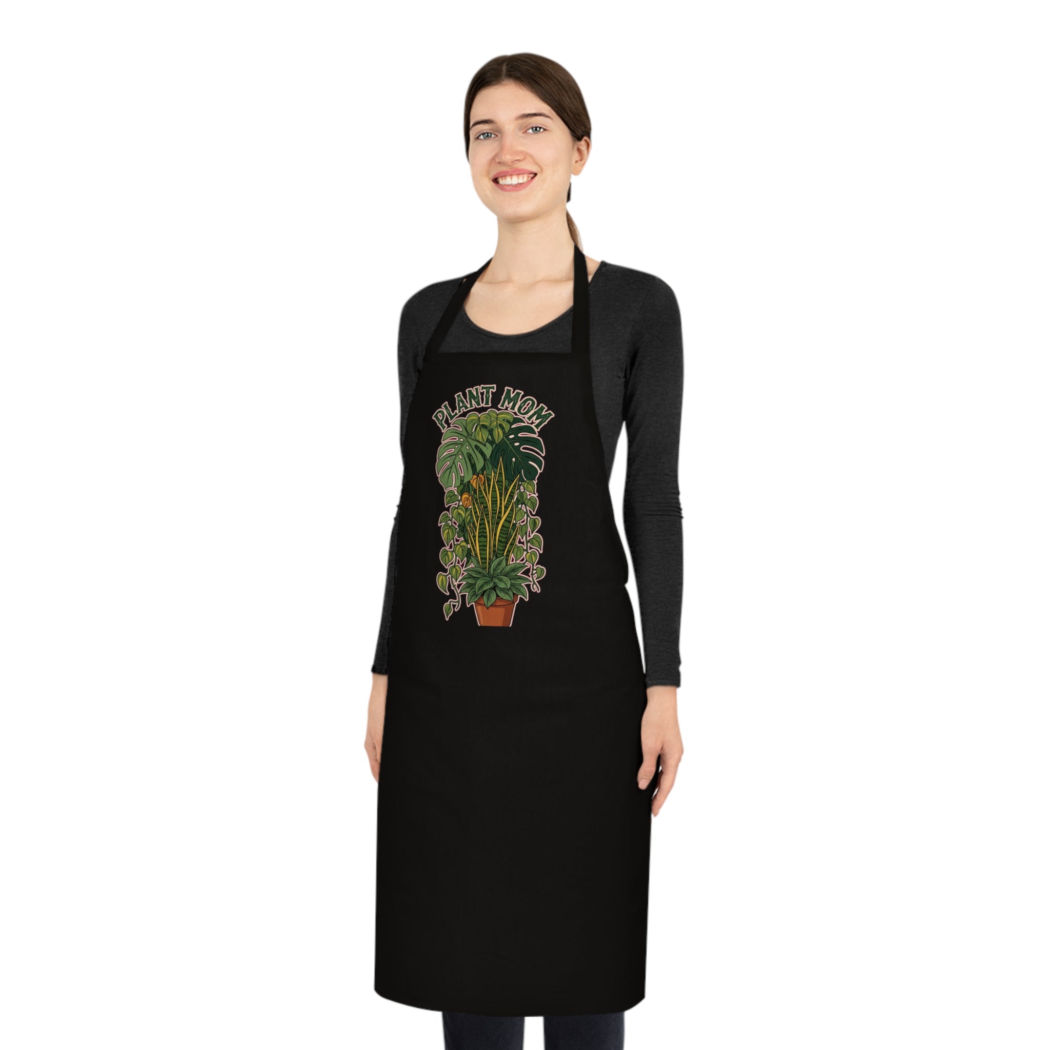 Plant Mom Apron | Vintage Botanical Garden Apron Gift for Plant Ladies