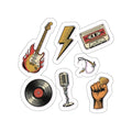 Vintage Rock Music Die-Cut Sticker Pack | Retro Band Laptop Stickers