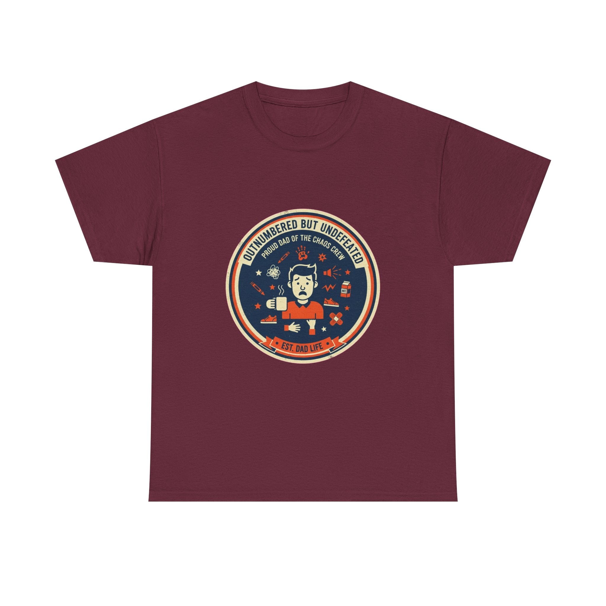 Proud Dad of a Chaos Crew Funny Father's Day T-Shirt | Retro Dad Gift