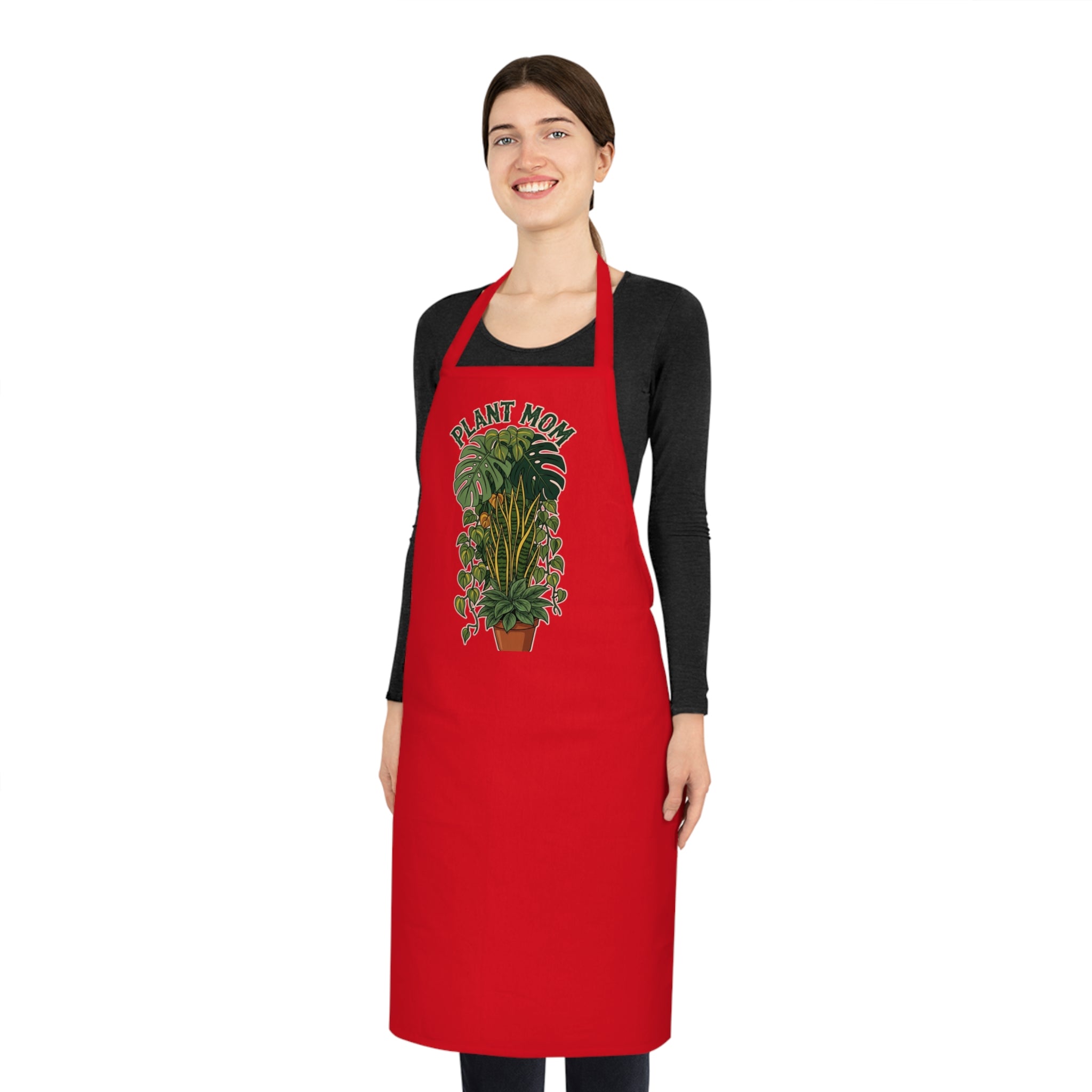 Plant Mom Apron | Vintage Botanical Garden Apron Gift for Plant Ladies