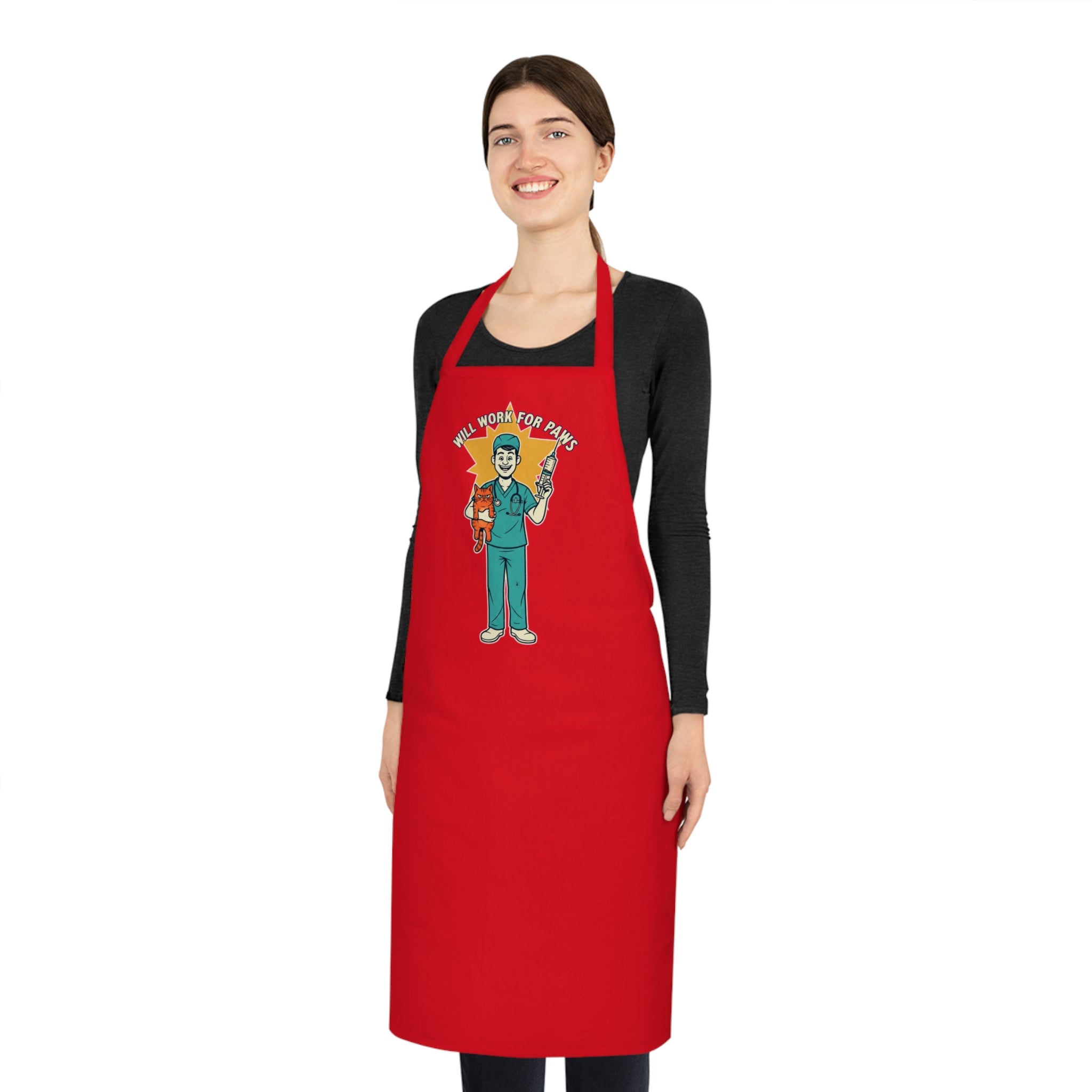 Funny Vet Tech Apron | Dark Humor Veterinary Gift | Cotton Apron