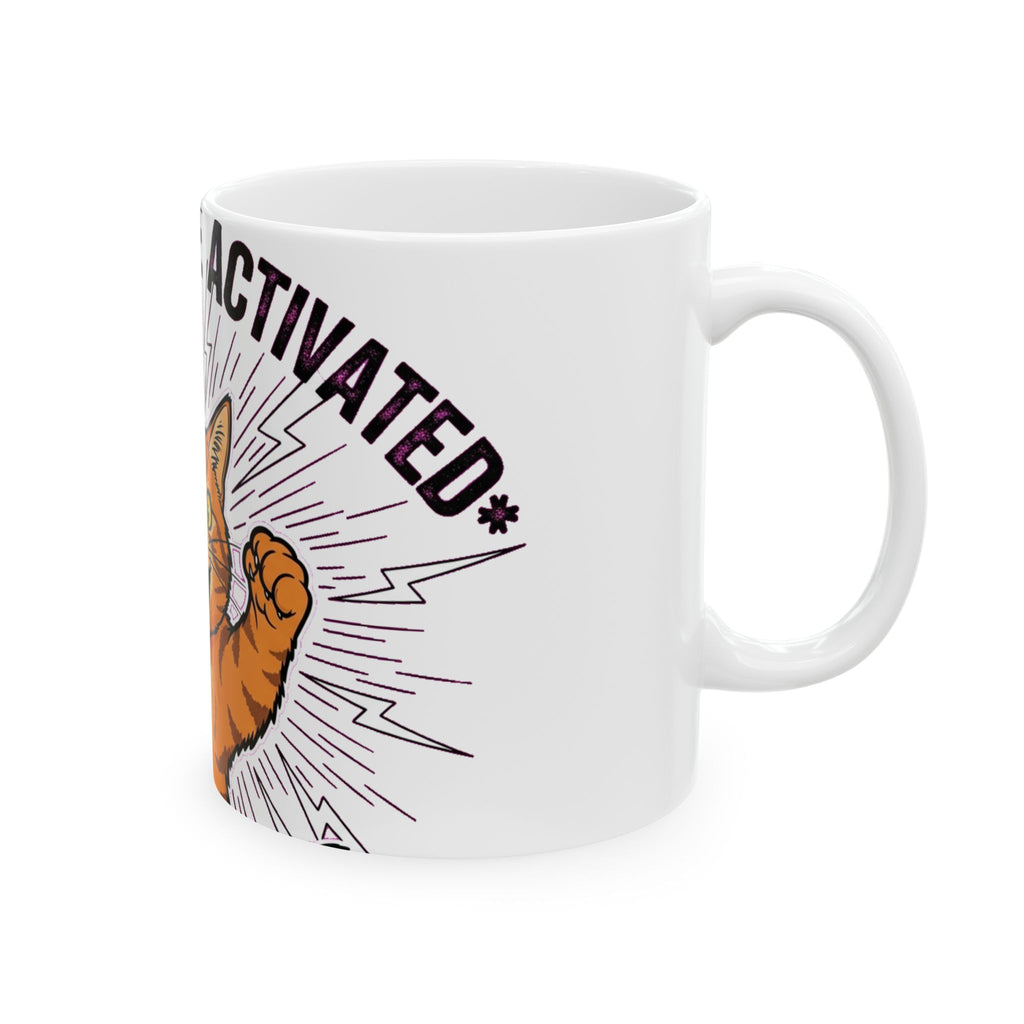 Rage Cat Meme Coffee Mug | Funny Angry Cat Sarcastic Gift for Cat Lovers