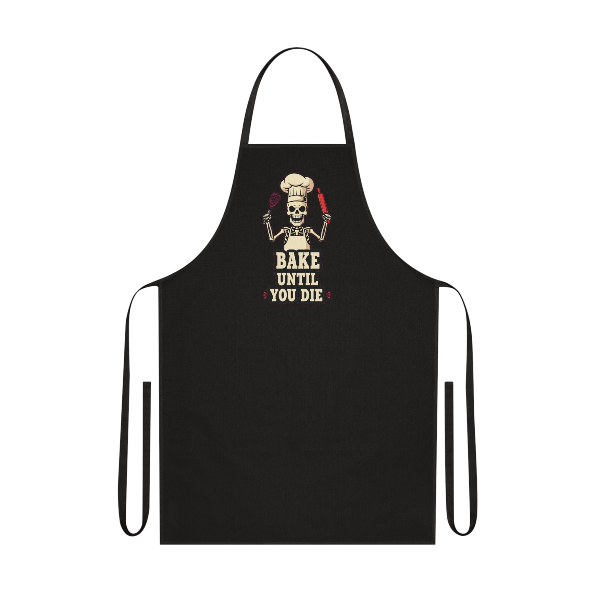 Skeleton Baker Apron | Funny Dark Humor Kitchen Apron for Women