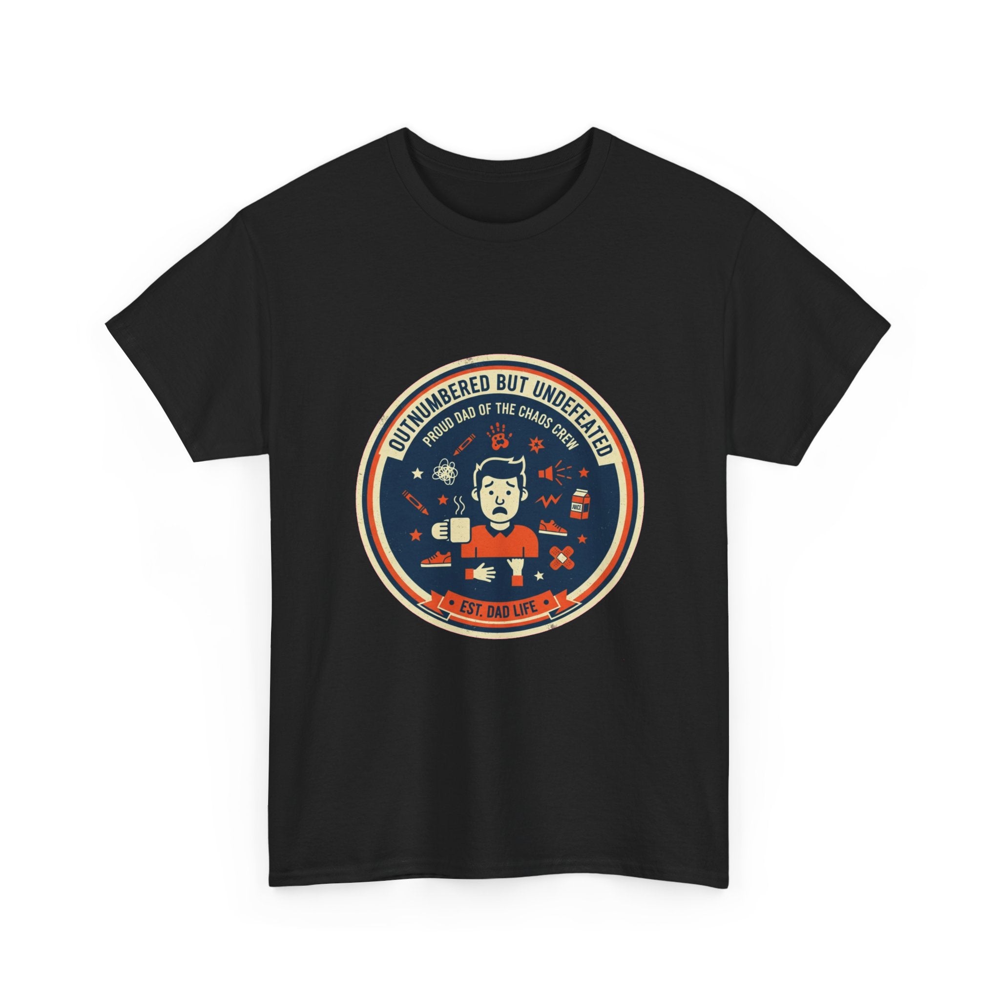Proud Dad of a Chaos Crew Funny Father's Day T-Shirt | Retro Dad Gift