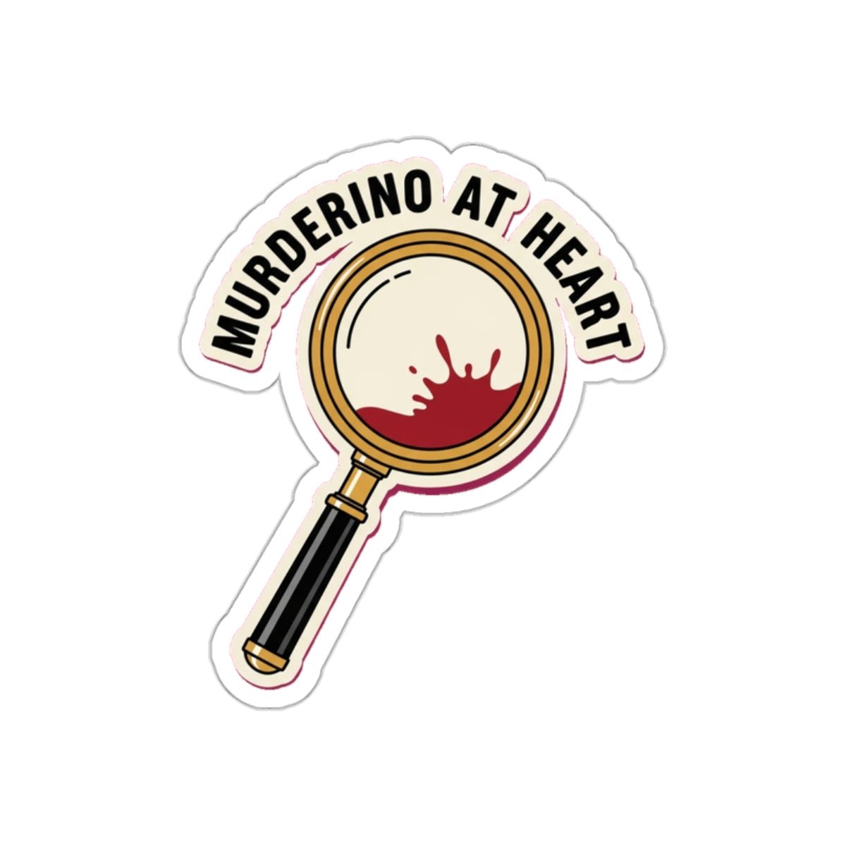 Murderino at Heart Die-Cut Sticker | True Crime Podcast Fan Gift