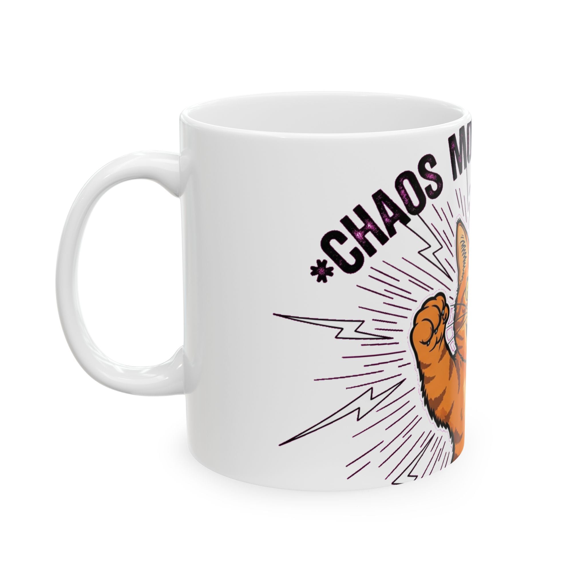 Rage Cat Meme Coffee Mug | Funny Angry Cat Sarcastic Gift for Cat Lovers