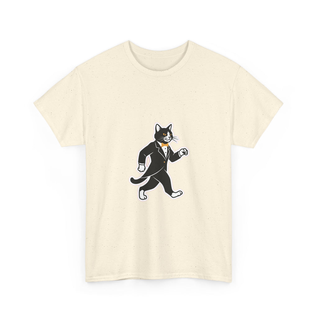 Tuxedo Cat Swagger T-Shirt | Funny Black & White Cat Art Tee for Cat Lovers
