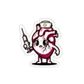 Nurse Heart Sticker | Medical Dark Humor | ICU Healthcare Worker Gift