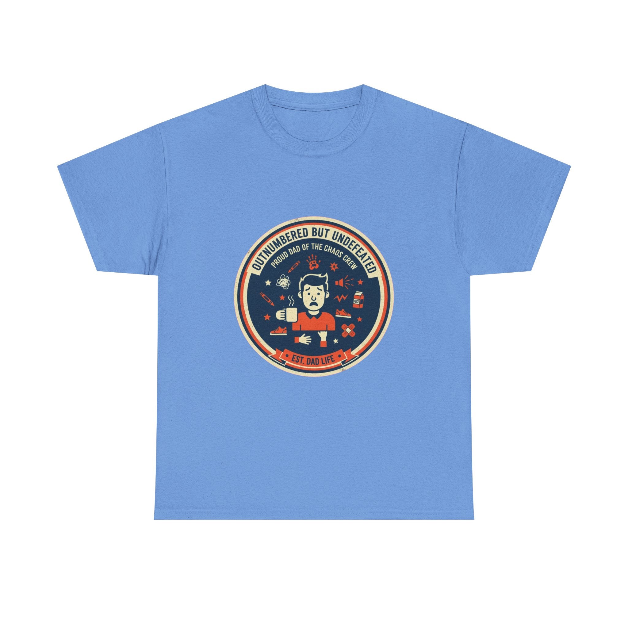 Proud Dad of a Chaos Crew Funny Father's Day T-Shirt | Retro Dad Gift